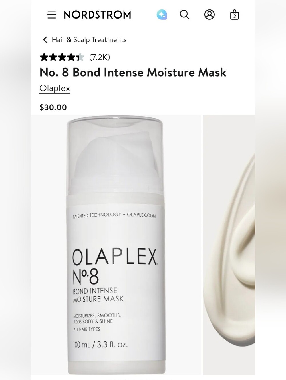 OLAPLEX No. 8 Bond Intense Moisture Mask
